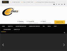 Tablet Screenshot of chemin.co.za